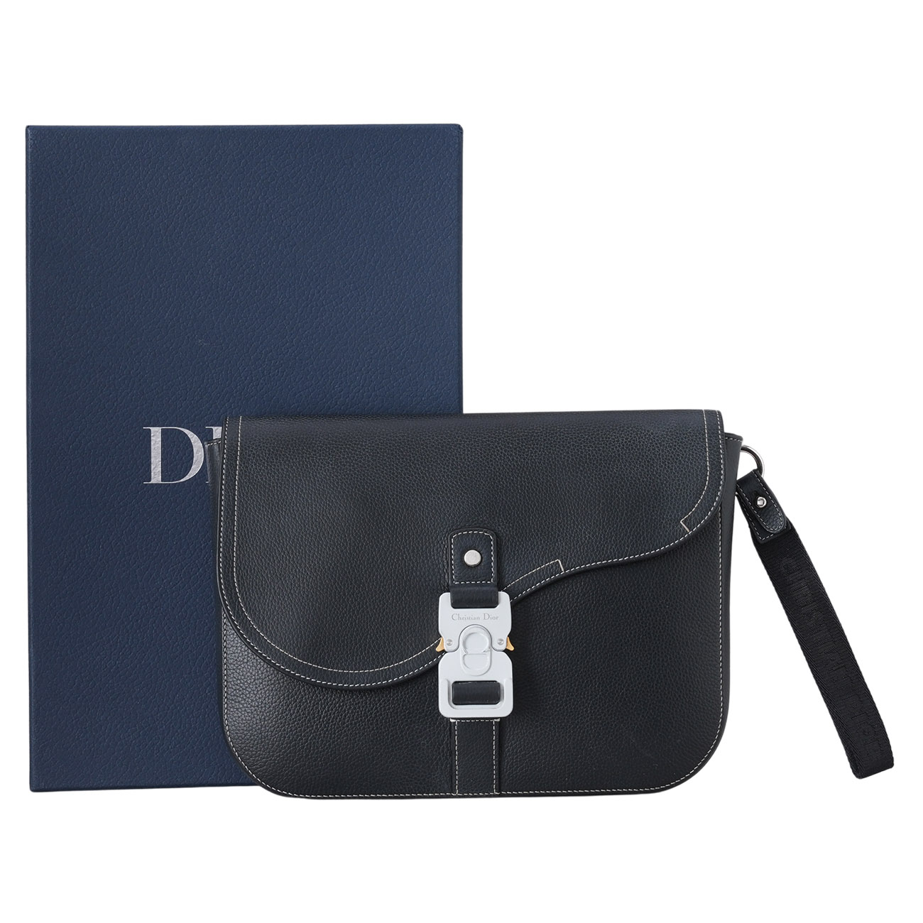 CHRISTIAN DIOR(USED)디올 옴므 새들 A5 파우치